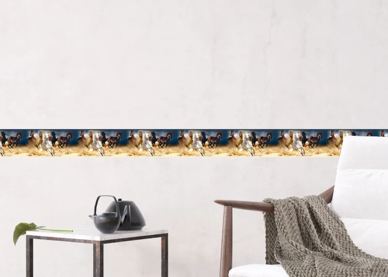 Wall Border Graceful Horses | 5 m x 13.8 cm | WB 8202 - Image 6