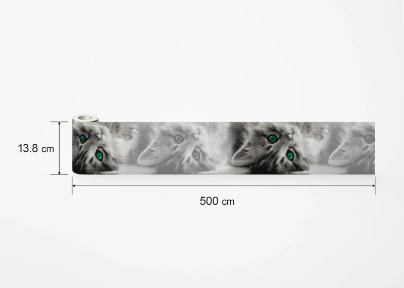 Wall Border Emerald - Gaze Kitten | 5 m x 13.8 cm | WB 8217 - Image 8