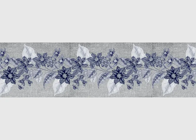 Wall Border Floral Embellishment | 5 m x 13.8 cm | WB 8227