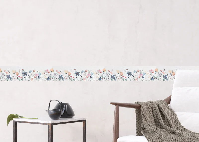 Wall Border Watercolor Bouquet | 5 m x 13.8 cm | WB 8253 - Image 5