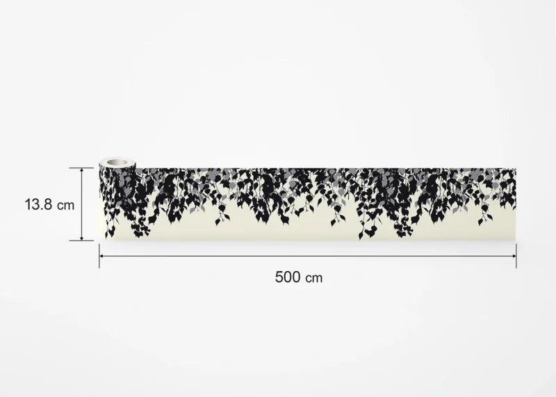 Wall Border Beige Foliage Shadows | 5 m x 13.8 cm | WB 8275 - Image 8
