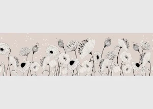 Wall Border Blossom Sketch | 5 m x 13.8 cm | WB 8409