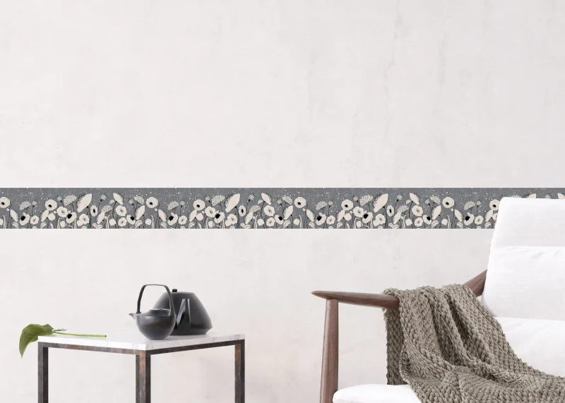 Wall Border Blossom Sketch | 5 m x 13.8 cm | WB 8411 - Image 5