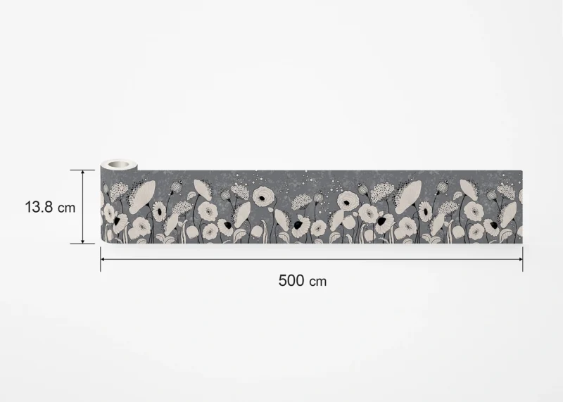 Wall Border Blossom Sketch | 5 m x 13.8 cm | WB 8411 - Image 8
